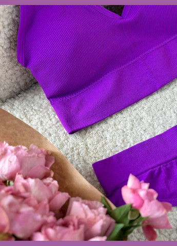 Фиолетовый демисезонный женский комплект нижнего белья безшовный 2063 фиолет m фиолетовый GT