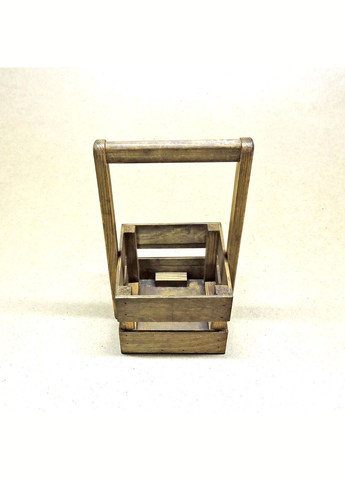 Подарочная корзинка из дерева Шервуд 15х15 капучино (ПДК-0021209) No Brand (328910684)