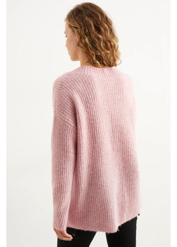 Рожевий демісезонний светр в складі з вовною C&A