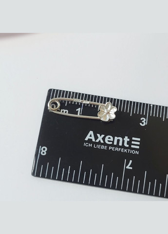 Срібна брошка шпилька Шпилька Квітка без каменів срібло 925 проби 7114 0.50г No Brand (351851428)