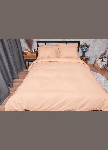 Комплект постільної білизни Бязь Gold Люкс полуторний 143х210 наволочки 2х70х70 (MS-820003272) Moon&Star Cream (288043962)