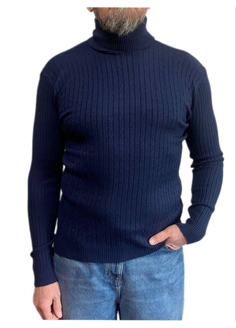 Синій зимовий светр Wool & Cashmere