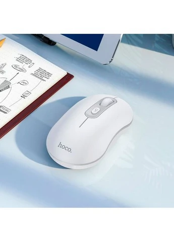 Миша GM21 Platinum Wireless White [93365] Hoco (400981555)
