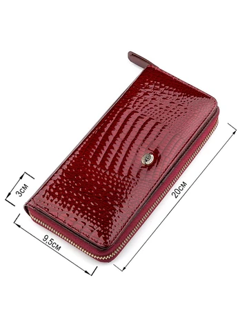 Кошелек женский (S7001A) на молнии Бордовый 20х9,5х3 см st leather (391297504)