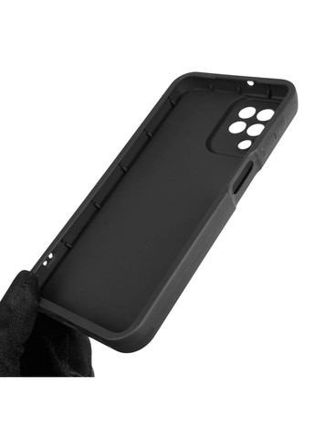 Чехол силиконовый Soft Touch с 3D принтом женским для Galaxy A22 4G (SM-A225F) черный (Полная защита камеры) Samsung (373670730)