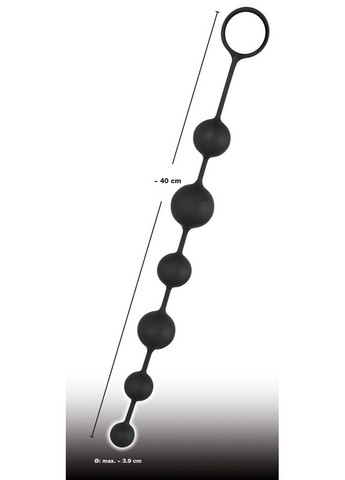 Анальні кульки - Black Velvets Anal Beads Orion (370162258)