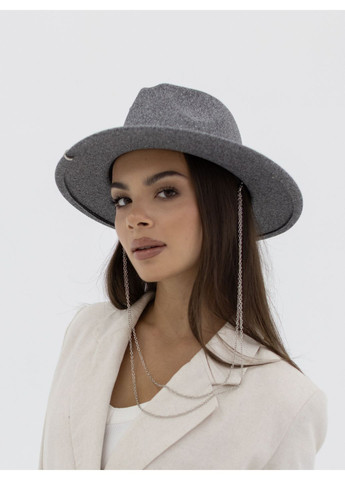 Шляпа федора с цепью шерстяная D.Hats (369716657)