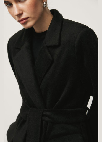 Черное демисезонное Женское пальто серое длинное ZF inspire