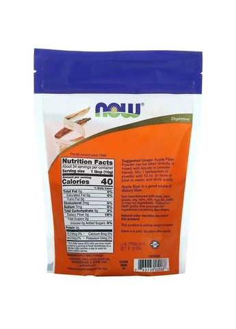Яблучна клітковина Apple Fiber,, у порошку, 340 г Now Foods (361116198)