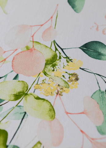 Скатерть с тефлоновым покрытием "Листочки зеленые" 2.2м х 1.8м Homedec - (318747136)