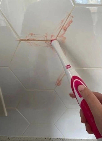 Набор для уборки The Miracle Scrubber Kit электрическая щетка + 4 насадки The Pink Stuff (331787279)