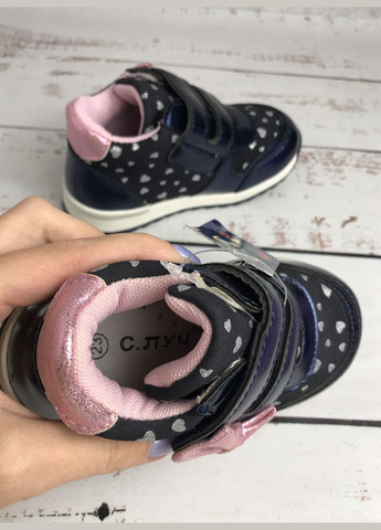 Темно-синій всесезонні кросівки дитячі для дівчинки темно-синій (406) С.Луч