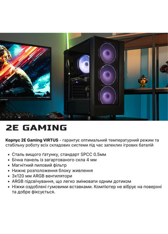 Комп’ютер персональний Complex Gaming AMD R5-5600, 16Gb, F1TB, NVD3060-12, B550, G3301, 650W, Win11 2E (316390871)