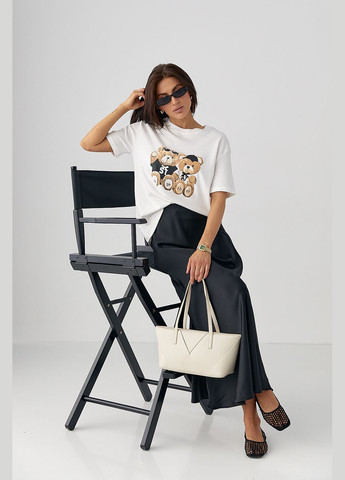 Бавовняна футболка з ведмедиками Lurex - (329626623)