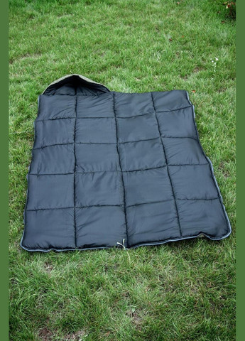 Спальний мішок ЛІТО (ковдра з капюшоном), Хакі, ширина 100 см Украина ТД (318016640)