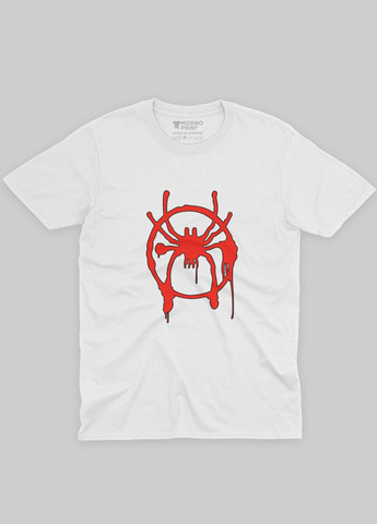 Біла демісезонна футболка для дівчинки з принтом супергероя - людина-павук (ts001-1-whi-006-014-109-g) Modno