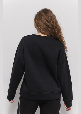 Черный женский утепленный свитшот серый oversize Arjen (304251346)