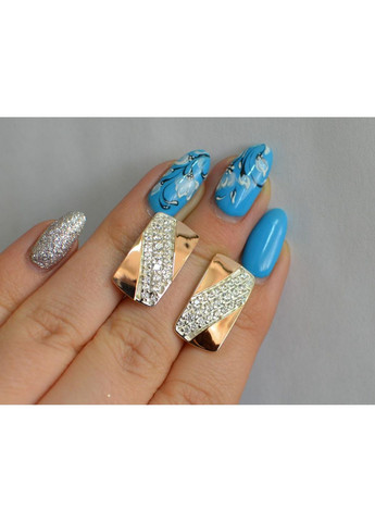 Сережки срібні з золотом Silver Style (367112872)