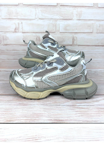 Жіночі кросівки сірі низькі демісезонні кросівки спортивні із текстилю на масивній підошві для прогулянок No Brand сірі демісезони (361970609)