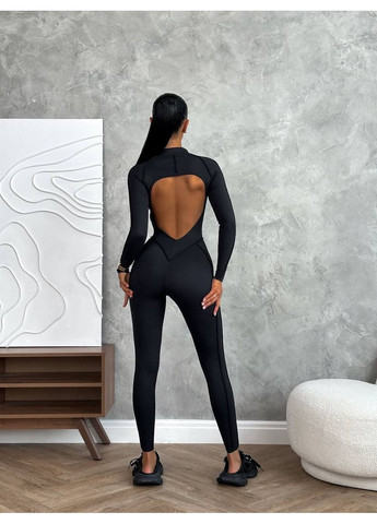 Комбинезон микродайвинг с вырезом на спинке Україна чёрный