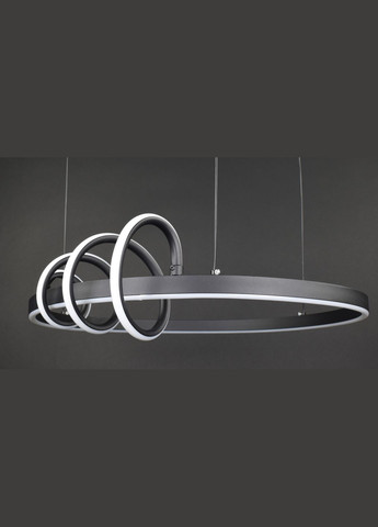 Люстра світлодіодна підвісна LED світильник для квартири на стелю лед 27230 Чорний 20-170х50х50 см. Sunnysky (364490805)