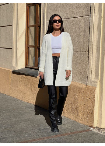 Молочный демисезонный кардиган No Brand