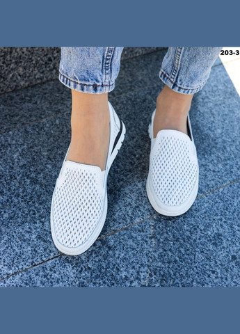 Белые мокасины Vakko