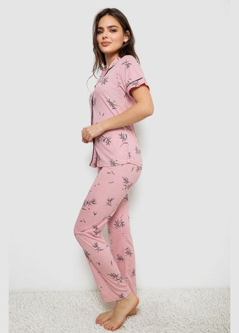 Рожева жіноча піжама з принтом Andi 243R7148
