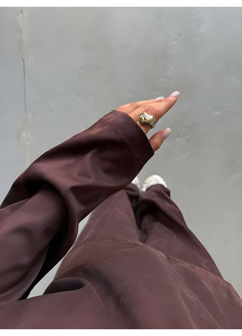 Костюм оверсайз із мікрозамшу на осінь сірий, жіночий вільний костюм двійка штани + кофта,... Україна (355059423)