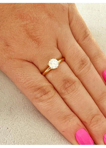 Позолочені Сережки-гвоздики + Кільце р.15, 16, 17, 18, 19, 20. Позолота No Brand (364502951)