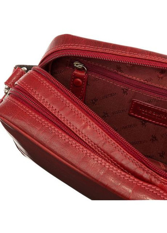 Сумка кросс-боди через плечо женская из натуральной кожи маленькая Красный 38055 Visconti (355245138)