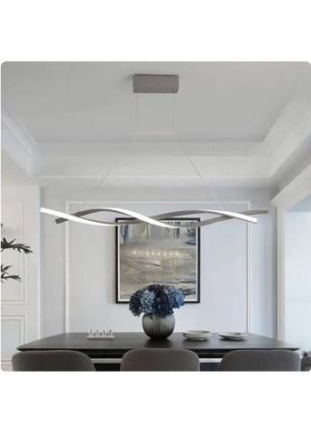 Світлодіодна люстра Хвиля PJ802 (Сірий) 100см No Brand (331639706)