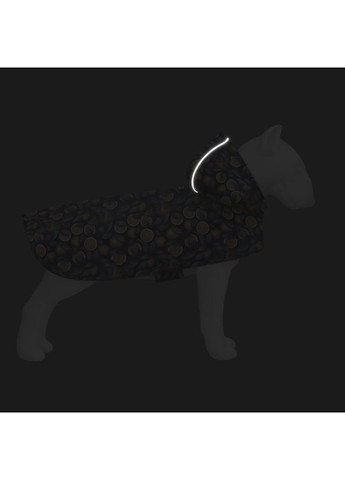 Дощовик-накидка з капюшоном для собак WAUDOG Clothes, малюнок "Апельсини",, А 26-29 см, B 32-41 см, С 21-26 см Collar (362579852)