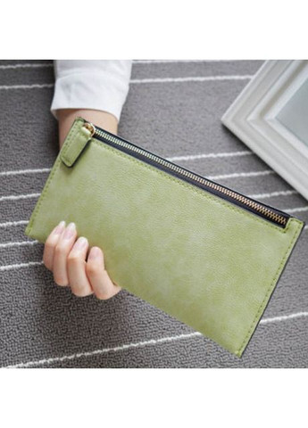 Клатч, гаманець жіночий «SimplyStyle» компактний прямокутний на блискавці (салатовий) China (366874390)