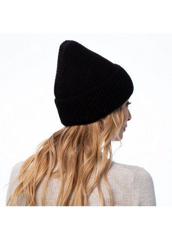 Шапка бини женская шерсть черная LUKE LuckyLOOK 924-385 (322790166)