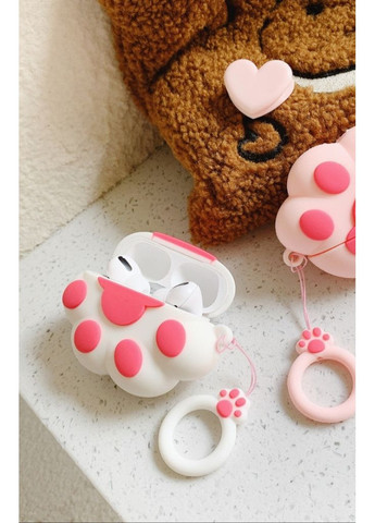 Чохол для навушників Лапка біла силіконовий Trends AirPods 4 (360897044)