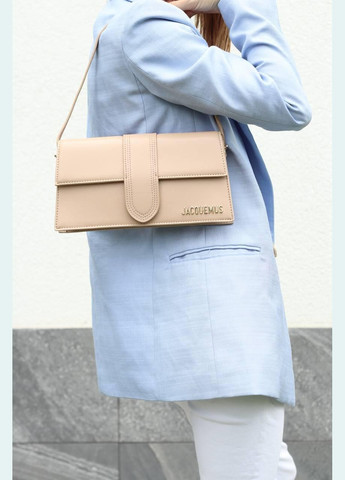 Женская сумка Jacquemus Le Bambino long beige, женская сумка брендовая сумка Жакмюс бежевого цвета No Brand (307925654)