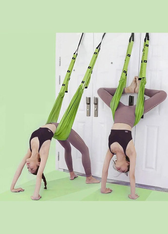 Подвесной гамак - качели для флай йоги и пилатеса Athlanta резинки для аэройоги с креплением в дверной проем Good Idea (324022580)