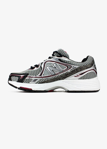 Серые всесезонные кроссовки мужские new balance 1064 gray red silver | нью беланс 1000 серые красные серебряные No Brand