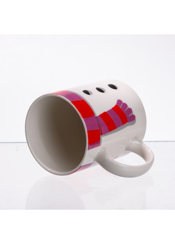 Набір порцелянова чашка з піалою Snowman 350 (мл) чашка на подарунок новорічна для чаю та кави CR-1-49 Yiwu (370974222)