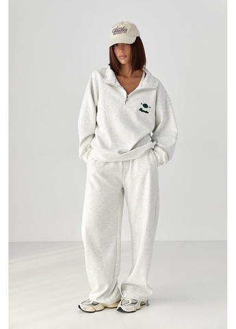 Спортивний теплий костюм з вільним світшотом та брюками Lurex (359479906)