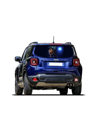 Наклейка на заднее стекло 3D TUNING STUDIO Тигр Луна 1480х700х0.18мм No Brand (362499649)