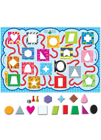 Дитяча настільна гра-квест "Фігури, кольори" 84429, 8 варіантів ігор ЕНЕРГІЯ ПЛЮС (334154414)