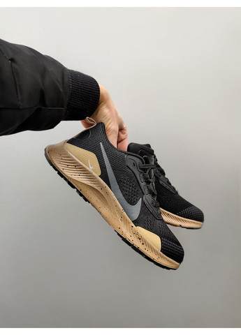 Чорні Осінні кросівки чоловічі nike pegasus trail 3 black brown найк пегасус треіл No Brand