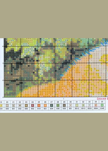 Набор для вышивания по нанесённой на канву схеме "Kitten in the garden". AIDA 14CT printed, 57*47 см Joy Sunday (313613365)