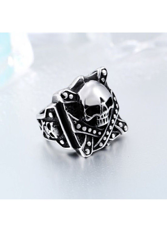 Готична чоловіча печатка череп з медичної сталі RM-029 No Brand (299634538)