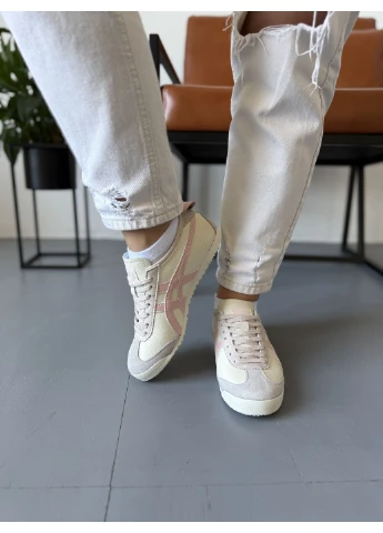 Рожеві літні кросівки asics onitsuka tiger beige pink асікс онітсука рожеві No Brand