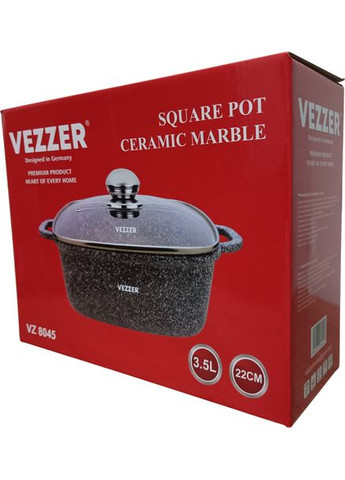 Кастрюля 3.5 л серая (VZ8045) Vezzer (323158362)