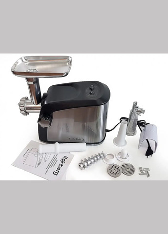Мясорубка Rainberg RB-673 3800W электрическая с реверсом + соковыжималка Maxland (371797592)
