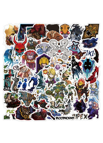 Наклейки герои игры DOTA 2 Стикерпак (Вырезанные) No Brand (316523504)